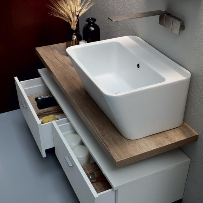 Lavabo in ceramica  70x40xh25 cm| 9 colori disponibili | Serie Wynn | Colavene