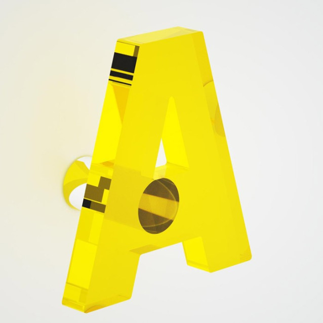 Alfabeto in Plexiglass | 12 colori disponibili | Petrozzi