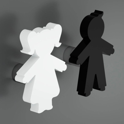 Appendiabiti Goccia Nuvola Tuono Luna | Plexiglass colorato | Petrozzi