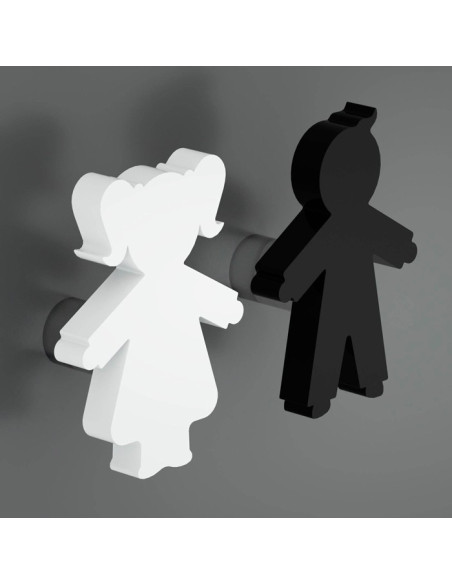 Appendiabiti Goccia Nuvola Tuono Luna | Plexiglass colorato | Petrozzi