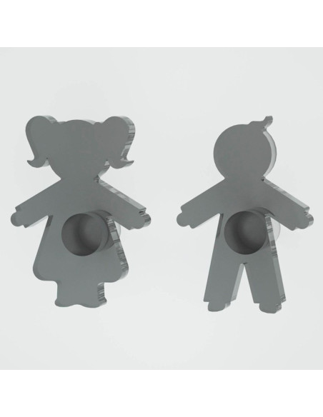 Appendiabiti Goccia Nuvola Tuono Luna | Plexiglass colorato | Petrozzi