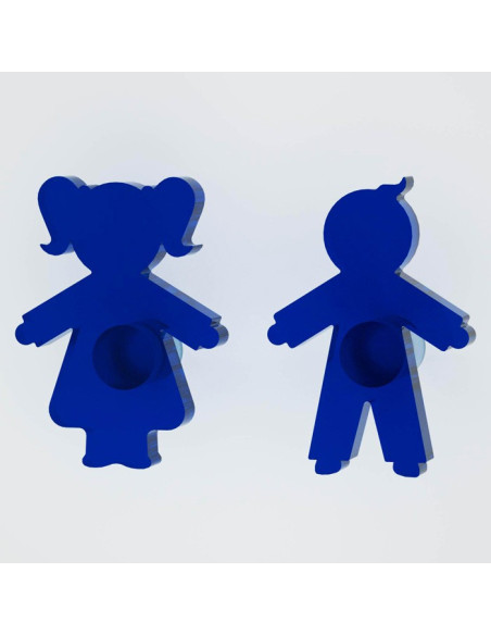 Appendiabiti Goccia Nuvola Tuono Luna | Plexiglass colorato | Petrozzi