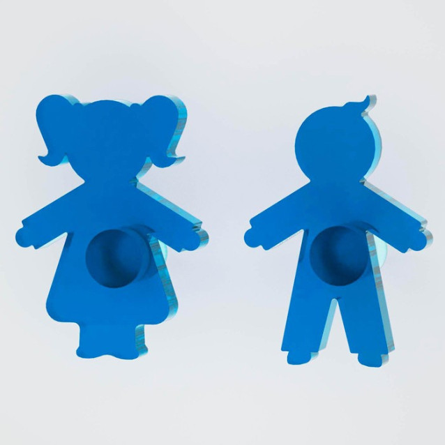 Appendiabiti Goccia Nuvola Tuono Luna | Plexiglass colorato | Petrozzi