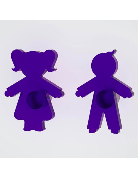 Appendiabiti Goccia Nuvola Tuono Luna | Plexiglass colorato | Petrozzi