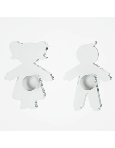 Appendiabiti Goccia Nuvola Tuono Luna | Plexiglass colorato | Petrozzi