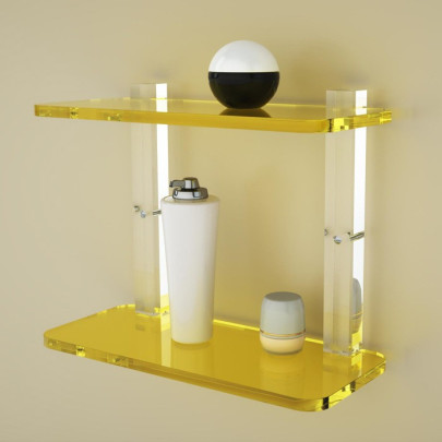Shelf with sides | Plexiglass | 7 colors available