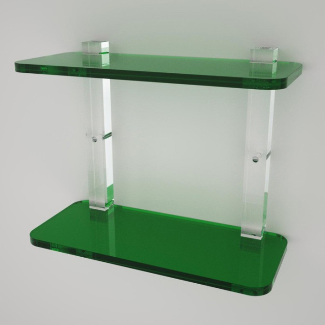 Shelf with sides | Plexiglass | 7 colors available