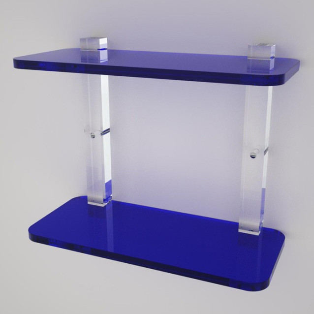 Shelf with sides | Plexiglass | 7 colors available