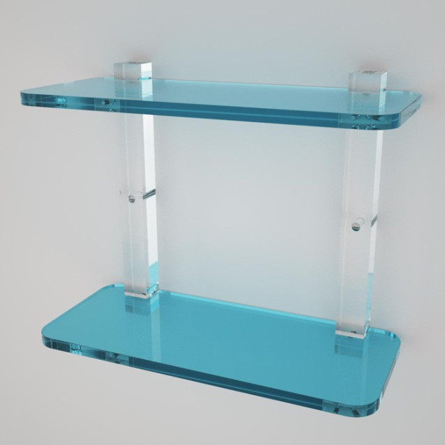 Shelf with sides | Plexiglass | 7 colors available