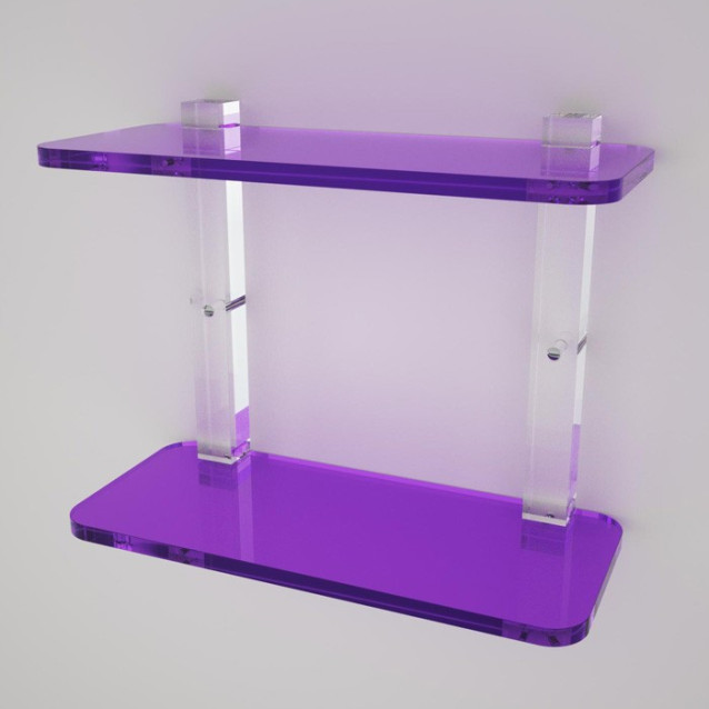 Shelf with sides | Plexiglass | 7 colors available