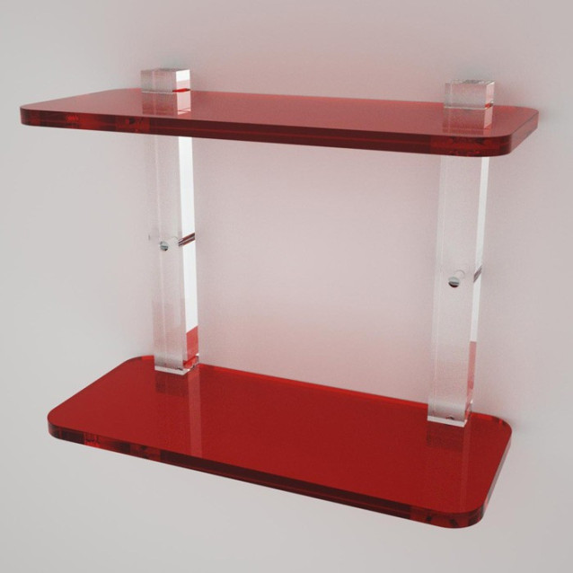 Shelf with sides | Plexiglass | 7 colors available