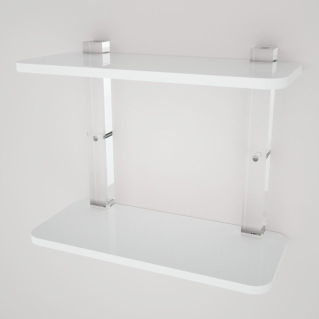Shelf with sides | Plexiglass | 7 colors available