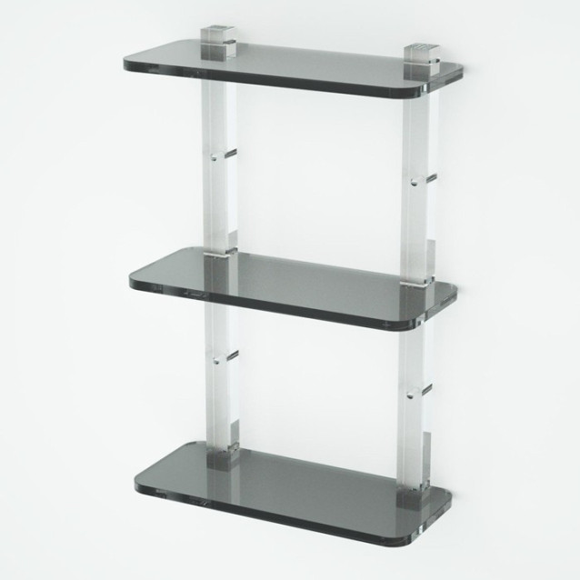 Shelf with sides | Plexiglass | 7 colors available