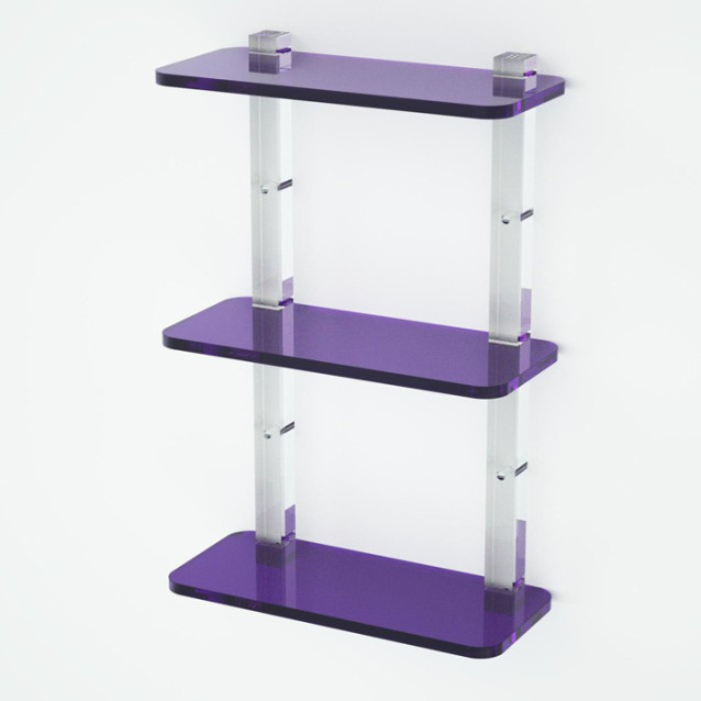 Shelf with sides | Plexiglass | 7 colors available
