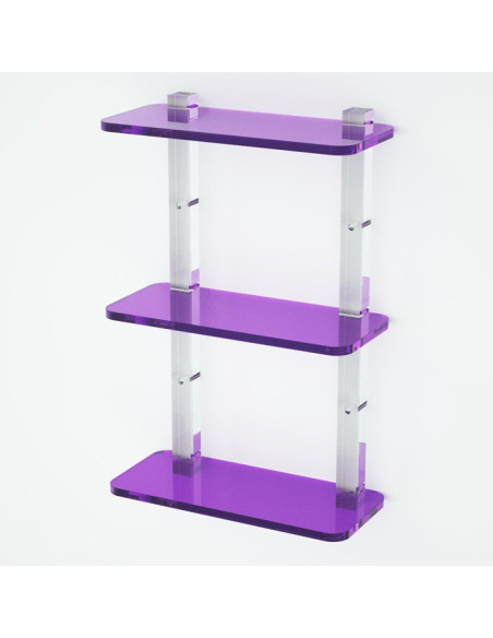 Shelf with sides | Plexiglass | 7 colors available