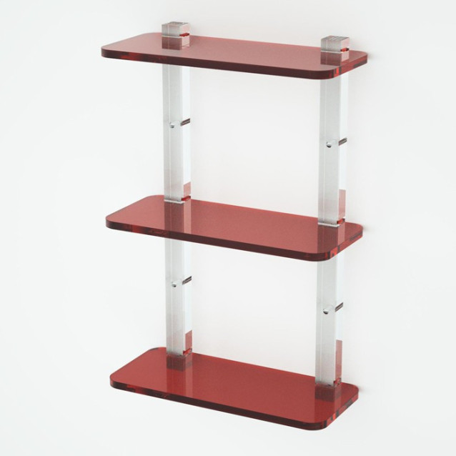 Shelf with sides | Plexiglass | 7 colors available