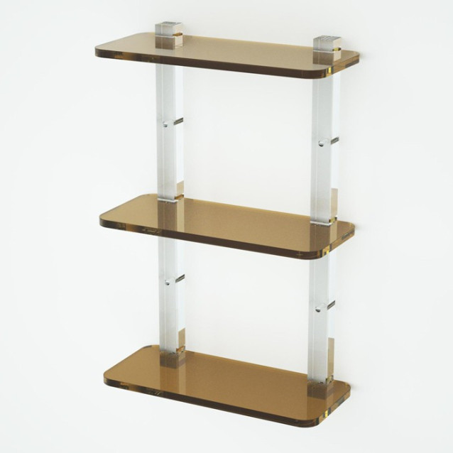 Shelf with sides | Plexiglass | 7 colors available