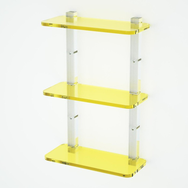 Shelf with sides | Plexiglass | 7 colors available