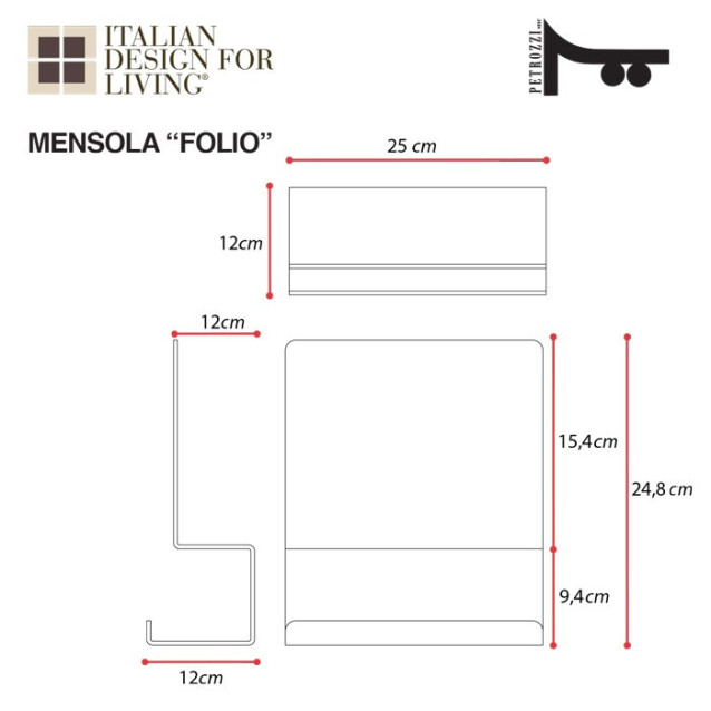 Appendiabiti Goccia Nuvola Tuono Luna | Plexiglass colorato | Petrozzi