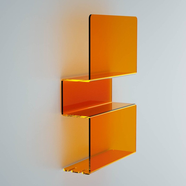 Appendiabiti Goccia Nuvola Tuono Luna | Plexiglass colorato | Petrozzi