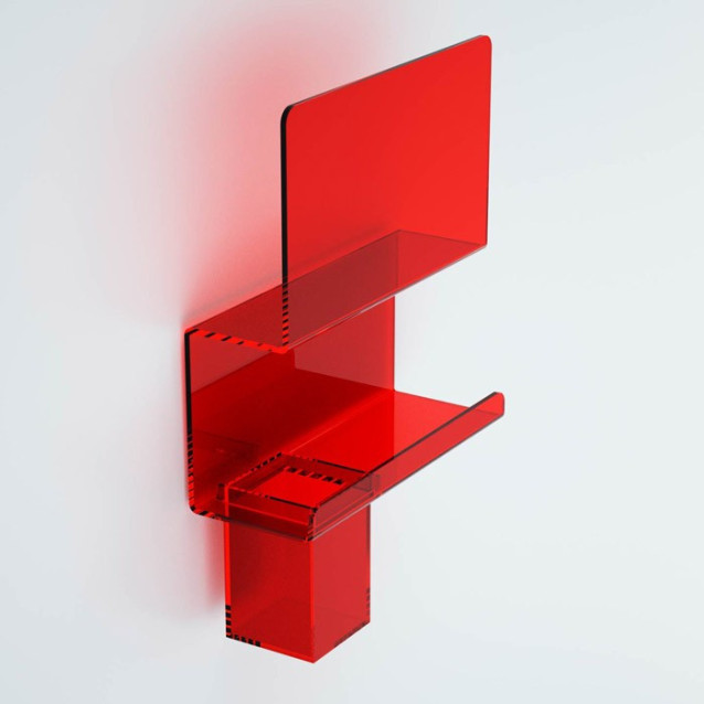 Porta rotolo da parete | Plexiglass | Dea | Petrozzi