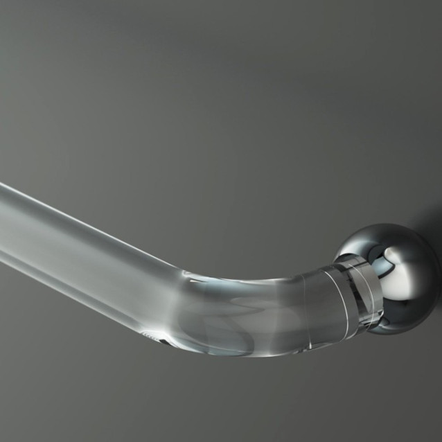 Towel holder | Plexiglass | Transparent | Cosmea Collection