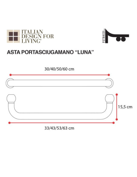 Towel holder | Plexiglass | Transparent | Cosmea Collection