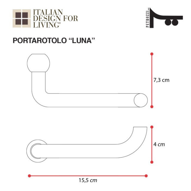 Towel holder | Plexiglass | Transparent | Cosmea Collection