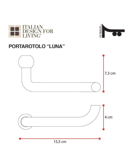 Towel holder | Plexiglass | Transparent | Cosmea Collection