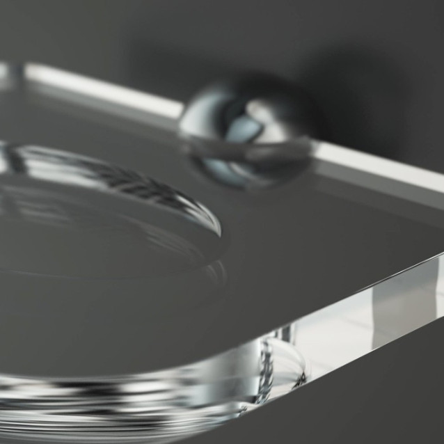 Towel holder | Plexiglass | Transparent | Cosmea Collection