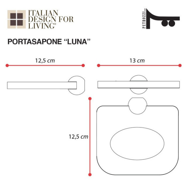 Towel holder | Plexiglass | Transparent | Cosmea Collection