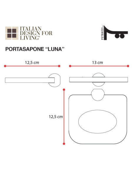 Towel holder | Plexiglass | Transparent | Cosmea Collection