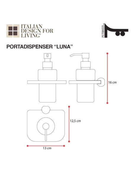 Towel holder | Plexiglass | Transparent | Cosmea Collection