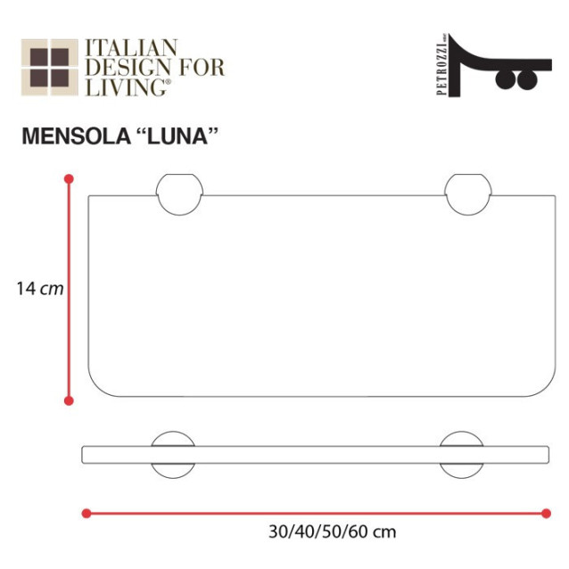 Towel holder | Plexiglass | Transparent | Cosmea Collection