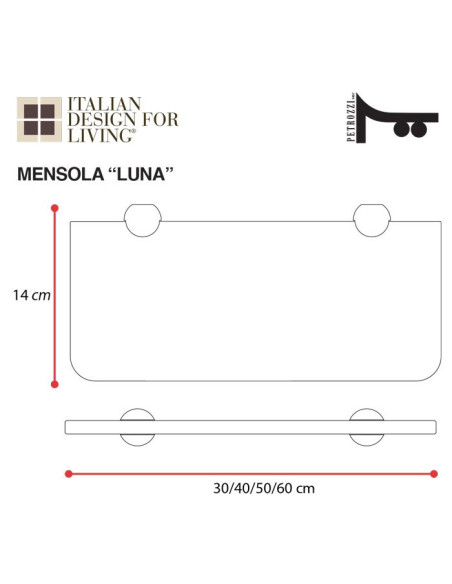 Towel holder | Plexiglass | Transparent | Cosmea Collection