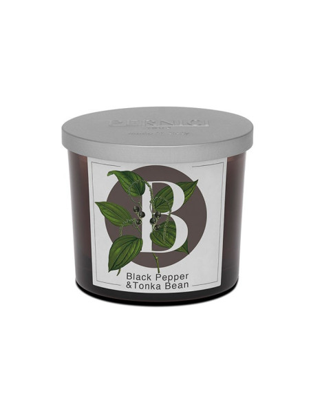 Black Pepper & Tonka Bean scented candle | Elementi | Pernici