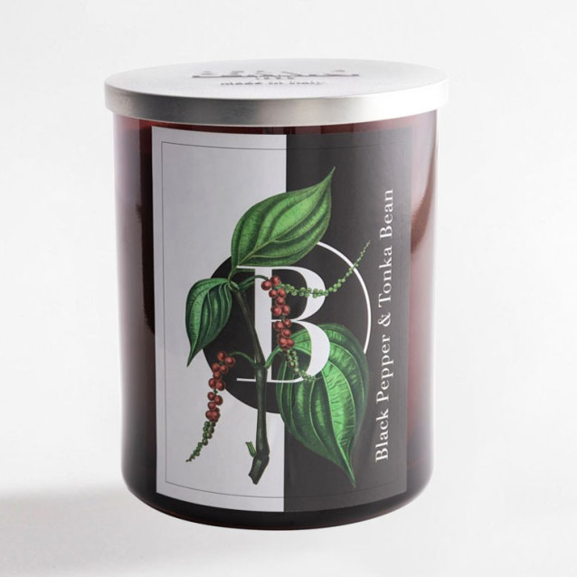 Black Pepper & Tonka Bean scented candle | Elementi | Pernici