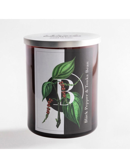 Black Pepper & Tonka Bean scented candle | Elementi | Pernici