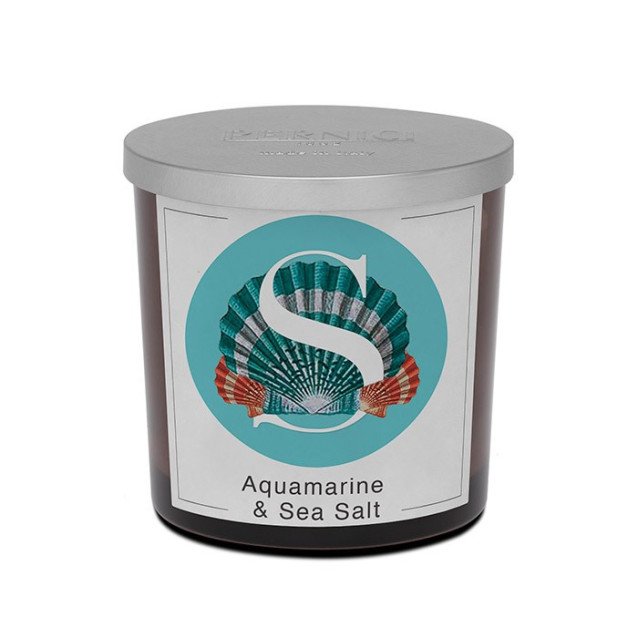 Acquamarine & Sea Salt scented candle | Elementi | Pernici