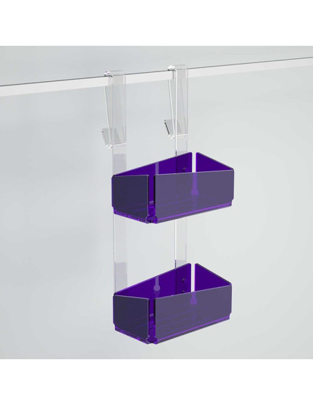 Double shelf for shower box | Plexiglass | 7 colors available