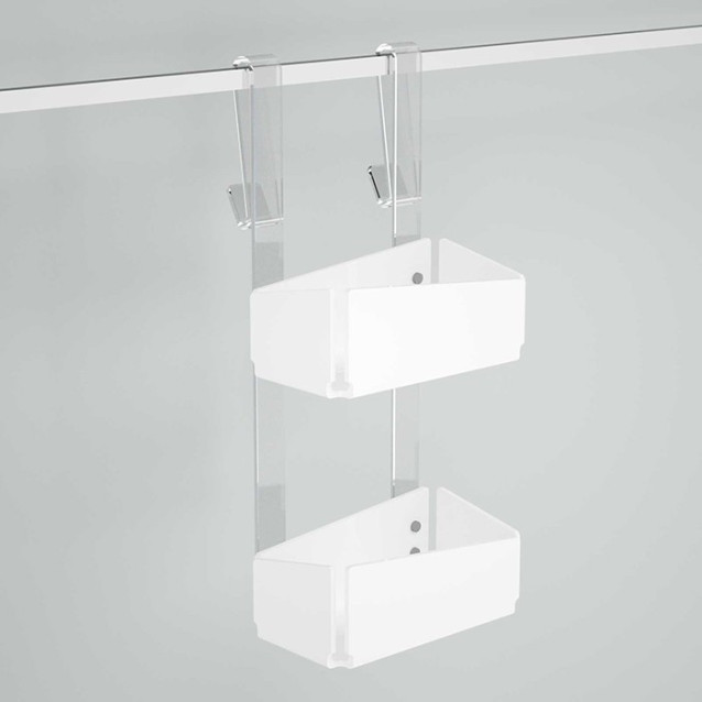 Double shelf for shower box | Plexiglass | 7 colors available