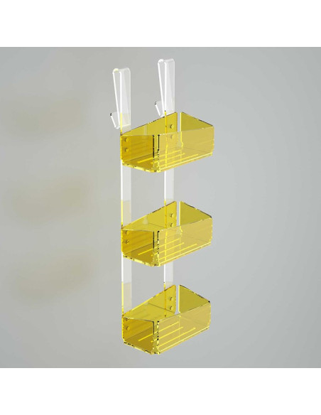 Triple shelf for shower box | Plexiglass | 7 colors available