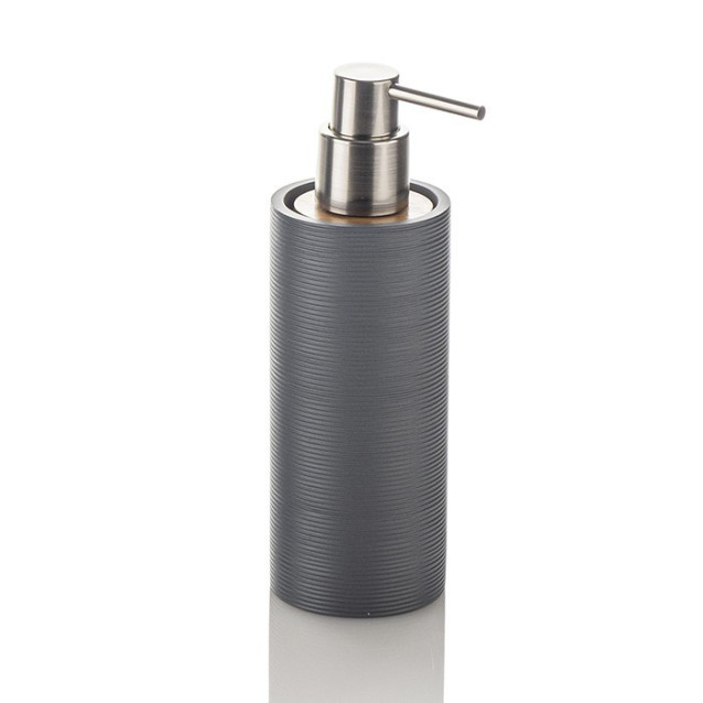 Ceramic toilet-brush holder with a grey rubber effect lining