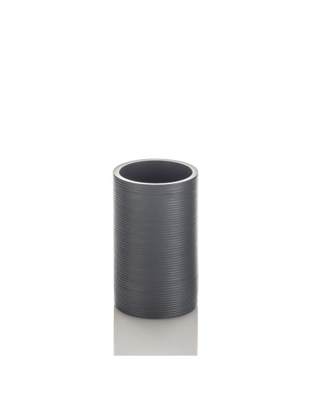 Ceramic toilet-brush holder with a grey rubber effect lining