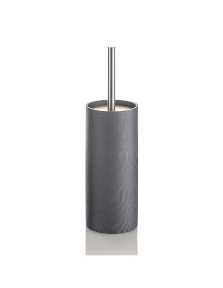 Ceramic toilet-brush holder with a grey rubber effect lining