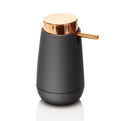 Ceramic toilet-brush holder with a grey rubber effect lining