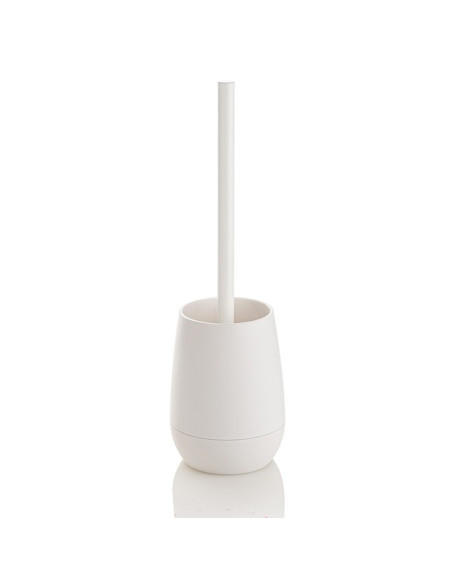 Ceramic toilet-brush holder with a grey rubber effect lining