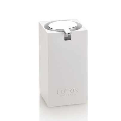 Ceramic toilet-brush holder with a grey rubber effect lining