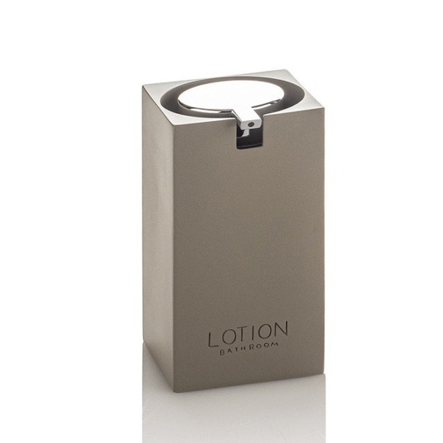 Ceramic toilet-brush holder with a grey rubber effect lining