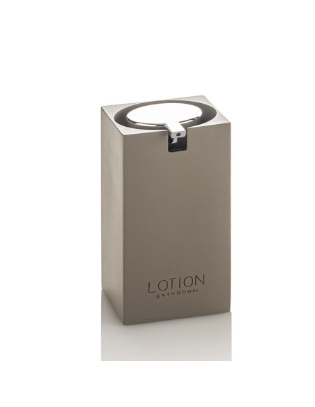 Ceramic toilet-brush holder with a grey rubber effect lining